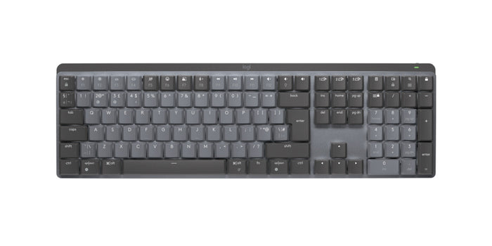 Logitech MX Mechanical Mechanical Keyboard | Wireless, QWERTY, Graphite, Backlit