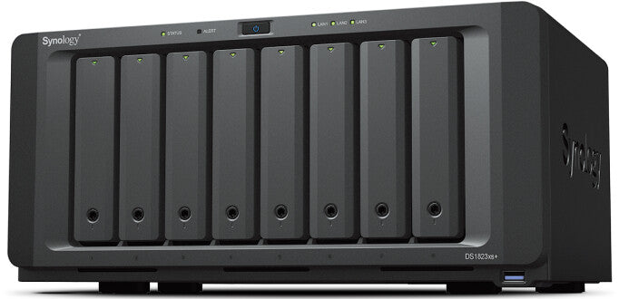 Synology DiskStation DS1823XS+ Tower NAS | 8-bay, HDD & SSD, Ryzen Embedded CPU, 8 GB GB RAM, 4 x LAN Ports