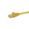 StarTech 100ft CAT6 Ethernet Cable - Yellow CAT 6 Gigabit Ethernet Wire -650MHz 100W PoE RJ45 UTP Network/Patch Cord Snagless w/Strain Relief Fluke Tested/Wiring is UL Certified/TIA