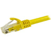 StarTech 15m CAT6 Ethernet Cable - Yellow CAT 6 Gigabit Ethernet Wire -650MHz 100W PoE RJ45 UTP Network/Patch Cord Snagless w/Strain Relief Fluke Tested/Wiring is UL Certified/TIA
