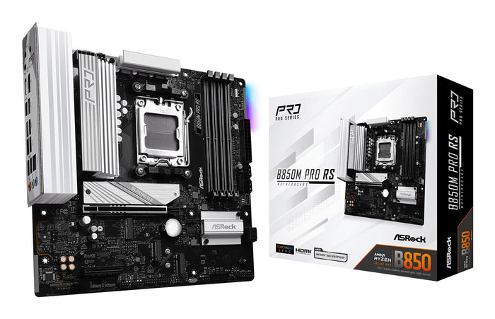 Asrock B850M Pro RS mATX Motherboard | AM5 | 4x DDR5 Slots