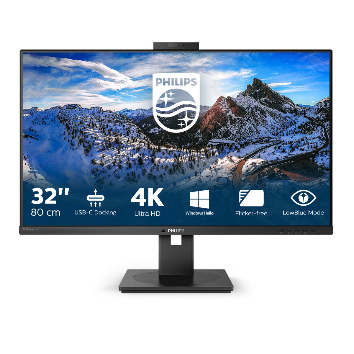 Philips P Line 329P1H/00 32" 4K Ultra HD Monitor | 3840 x 2160 60Hz USB-C HDMI DP