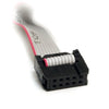 StarTech 16in 9 Pin Serial Male to 10 Pin Motherboard Header Panel Mount Cable