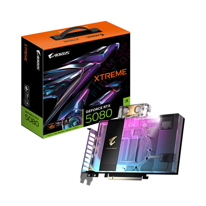 Gigabyte GeForce RTX 5080 16 GB GDDR7 Overclocked Graphics Card | PCIe 5.0 x16 | 3 x DP and 1 x HDMI | Active Cooling