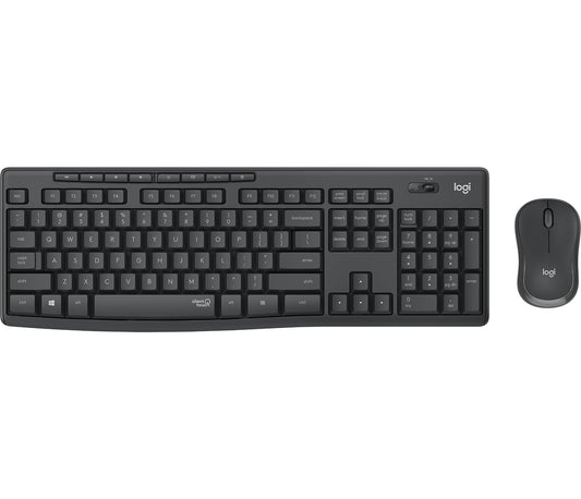 Logitech MK295 Silent Wireless Combo Keyboard | Wireless, QWERTY, Graphite, Mouse Included