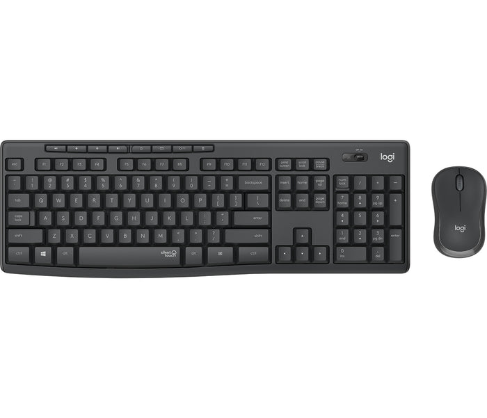 Logitech MK295 Silent Wireless Combo Keyboard | Wireless, QWERTY, Graphite, Mouse Included
