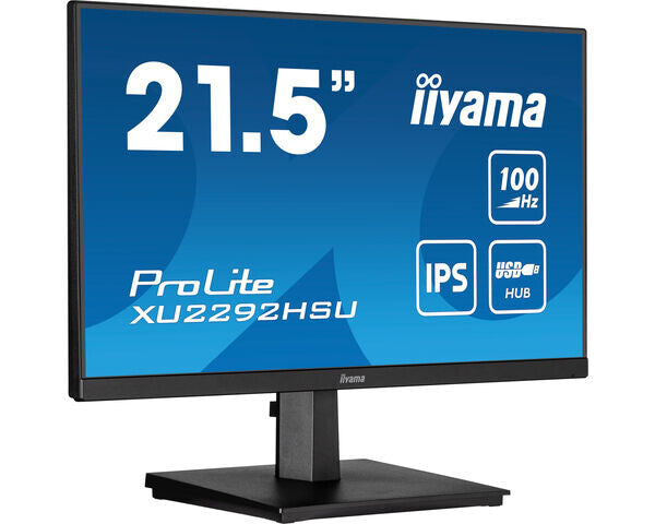 iiyama ProLite XU2292HSU-B6 22" Full HD Monitor | 1920 x 1080 100Hz HDMI DP