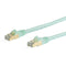 StarTech 5m CAT6a Ethernet Cable - 10 Gigabit Shielded Snagless RJ45 100W PoE Patch Cord - 10GbE STP Network Cable w/Strain Relief - Aqua Fluke Tested/Wiring is UL Certified/TIA