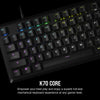 Corsair K70 CORE RGB Gaming Keyboard | Wired, QWERTY, Full-size (100%), Black, Backlit