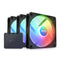 NZXT F120 RGB Core Triple Pack Case Fan | 120mm 1800 RPM 78.86 CFM RGB Fluid Dynamic Bearing (FDB) Black
