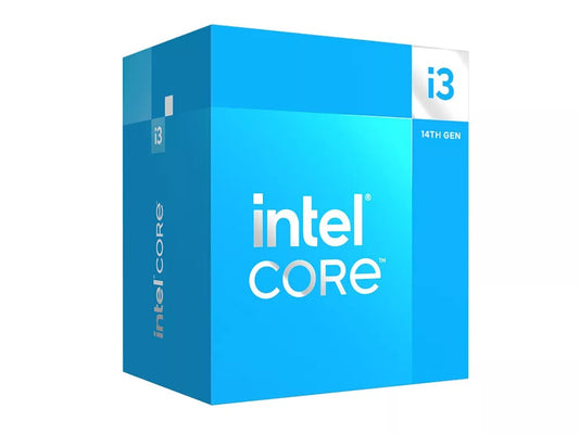 Intel i3-14100 Processor | 4C/8T 3.5/4.7 GHz LGA1700 No Graphics 60 W Base Power | Inc Cooler