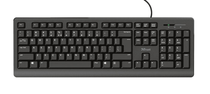 Trust Primo Keyboard | Wired, QWERTY, Black