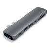 Satechi ST-CMBPM interface hub USB 3.2 Gen 1 (3.1 Gen 1) Type-C 40000 Mbit/s Grey