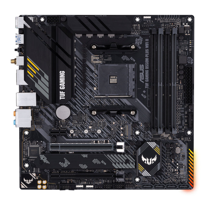 ASUS TUF GAMING B550M-PLUS WIFI II mATX Motherboard | AM4 | 4x DDR4 Slots | Wi-Fi 6