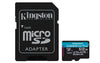 Kingston Technology 512GB microSDXC Canvas Go Plus Gen4 200MB/s A2 U3 V30 Card + Adapter