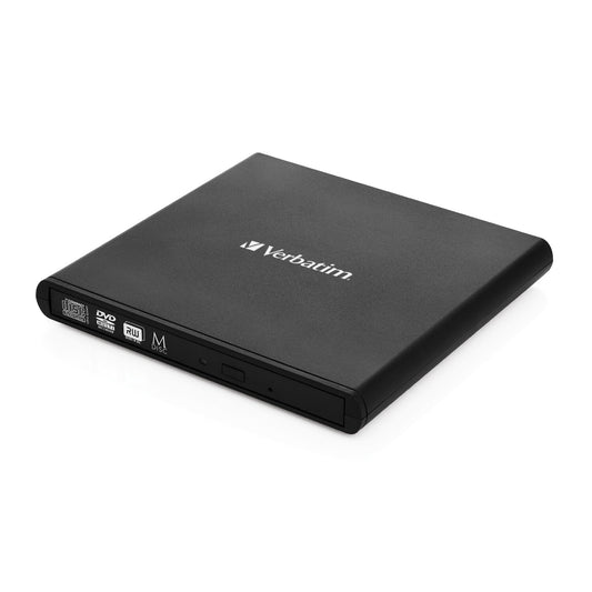 Verbatim Slimline CD/DVD Optical Disc Drive DVD-RW Black
