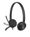 Logitech H340 Headset Wired Head-band Office/Call center USB Type-A Black