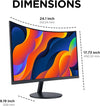 Koorui 27N5C 27" Full HD Curved Monitor | 1920 x 1080 75Hz HDMI VGA
