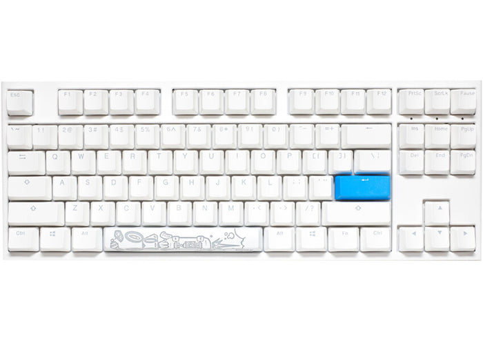 Ducky One 2 RGB TKL Mechanical Gaming Keyboard | Wired, Tenkeyless (80 - 87%), White, Backlit