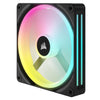 Corsair iCUE LINK QX140 2 Pack Case Fan | 140mm 2000 RPM 82.5 CFM PWM RGB Magnetic levitation bearing Black