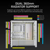 Corsair FRAME 4000D RS ARGB Midi Tower PC Case White | Liquid Cooling Support