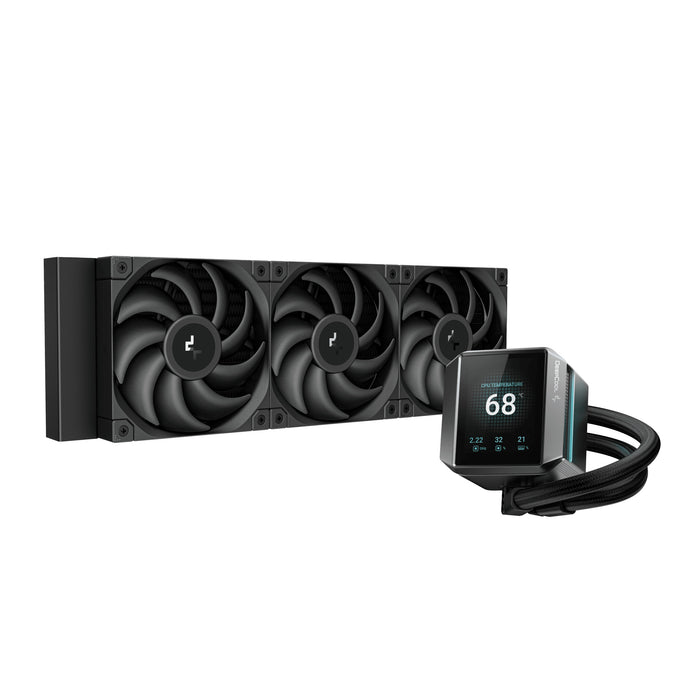 DeepCool MYSTIQUE 360 AIO Liquid Cooler | 360mm 2150 RPM 72.45 CFM PWM Fluid Dynamic Bearing (FDB) Intel & AMD Compatible Black