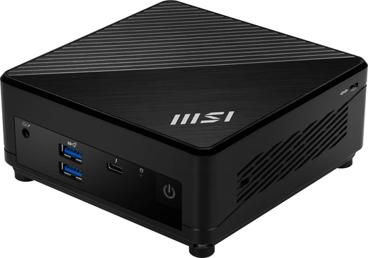 MSI Cubi 5 12M Intel Core i7-1255U Barebone, Mini-PC, SFF, ThunderBolt 4 Type-C, USB 3.2 Gen2, HDMI, DisplayPort, Dual LAN, WiFi, BT, VESA, Supports Max 64GB DDR4 SO-DIMM (2 Slots), M.2 (1 Slot), 2.5'SSD/HDD (1 Slot)