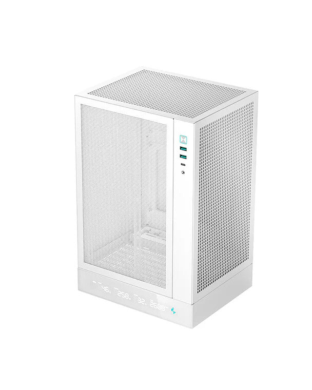 DeepCool R-CH170-WHNPI0D-G-1 Tower PC Case White | Liquid Cooling Support
