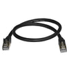 StarTech 0.50m CAT6a Ethernet Cable - 10 Gigabit Shielded Snagless RJ45 100W PoE Patch Cord - 10GbE STP Network Cable w/Strain Relief - Black Fluke Tested/Wiring is UL Certified/TIA