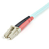 StarTech.com Fiber Optic Cable - 10 Gb Aqua - Multimode Duplex 50/125 - LSZH - LC/LC - 1 m~1m (3ft) LC/UPC to LC/UPC OM3 Multimode Fiber Optic Cable, Full Duplex 50/125µm Zipcord Fiber, 100G Networks, LOMMF/VCSEL,