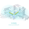 TP-LINK Whole Home Mesh WiFi 6 System AX3000 Dual-band Wi-Fi 6 Mesh System | 3-Pack, White