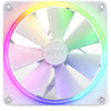 NZXT F140 RGB Case Fan | 140mm 1800 RPM 24.85 CFM RGB Fluid Dynamic Bearing (FDB) White
