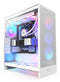 NZXT H7 Flow RGB Midi Tower PC Case White | Liquid Cooling Support