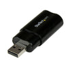 StarTech USB Stereo Audio Adapter External Sound Card Sound Card | USB
