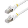 StarTech 3m CAT6a Ethernet Cable - White - Low Smoke Zero Halogen (LSZH) - 10GbE 500MHz 100W PoE++ Snagless RJ-45 w/Strain Reliefs S/FTP Network Patch Cord