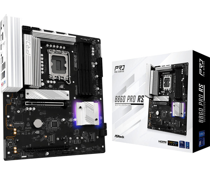 Asrock B860 Pro RS ATX Motherboard | LGA1851 | 4x DDR5 Slots