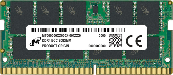 Micron MTA18ASF4G72HZ-3G2F1R memory module 32 GB 1 x 32 GB DDR4 260-pin SO-DIMM ECC