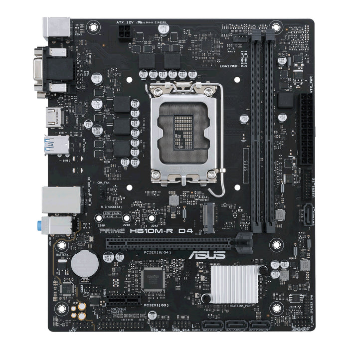 ASUS PRIME H610M-R D4 mATX Motherboard | LGA1700 | 2x DDR4 Slots