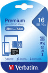 Verbatim Premium 16 GB MicroSDHC Class 10