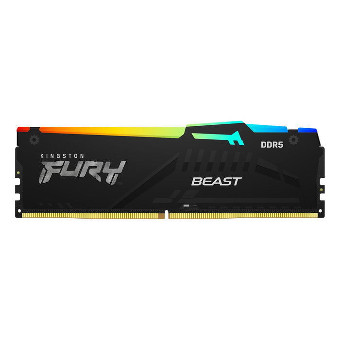 Kingston FURY Beast 16 GB (1x16 GB) DDR5 5600 MHz Memory Kit | CL40, XMP, Heatsink, ARGB