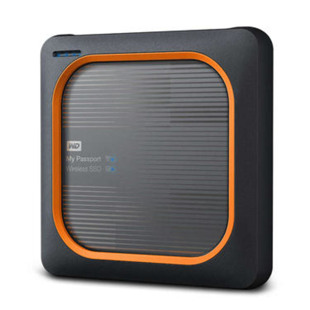 Western Digital My Passport Wireless 2 TB Portable SSD | USB 3.2 Gen 1 Black, Orange