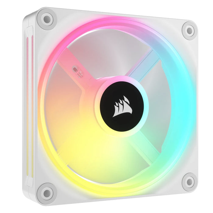 Corsair iCUE LINK QX120 Case Fan | 120mm 2400 RPM 63.1 CFM PWM RGB White