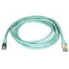 StarTech.com 2m CAT6a Ethernet Cable - 10 Gigabit Shielded Snagless RJ45 100W PoE Patch Cord - 10GbE STP Network Cable w/Strain Relief - Aqua Fluke Tested/Wiring is UL Certified/TIA