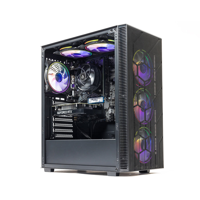 GTR Gaming PC | AMD Ryzen 5 5500 | NVIDIA RTX 3050 6GB | 16GB DDR4 RAM | 1TB NVMe SSD | 650W PSU | Windows 11 | ARGB Case | Wi-Fi