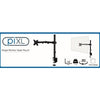 piXL SINGLE ARM monitor mount / stand 68.6 cm (27") Black Desk