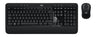 Logitech ADVANCED Combo Wireless Keyboard and Mouse Keyboard | Wired, QWERTY, Black, Mouse Included