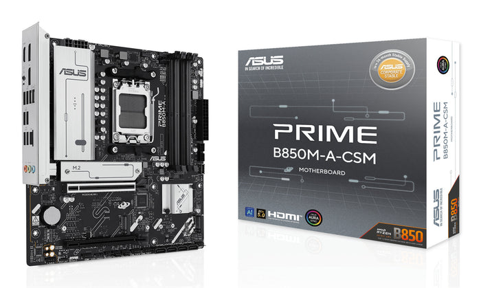 ASUS PRIME B850M-A-CSM mATX Motherboard | AM5 | 4x DDR5 Slots