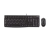 Logitech Desktop MK120 Keyboard | Wired, QWERTY, Black, Mouse Included