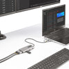 StarTech.com USB-C Multiport Adapter w/Attached USB-C to USB-A Dongle, Dual HDMI (4K30Hz/1080p60Hz), 3x USB-A 5Gbps, Mini Travel Dock, Laptop Docking Station, 1.3ft/40cm Cable