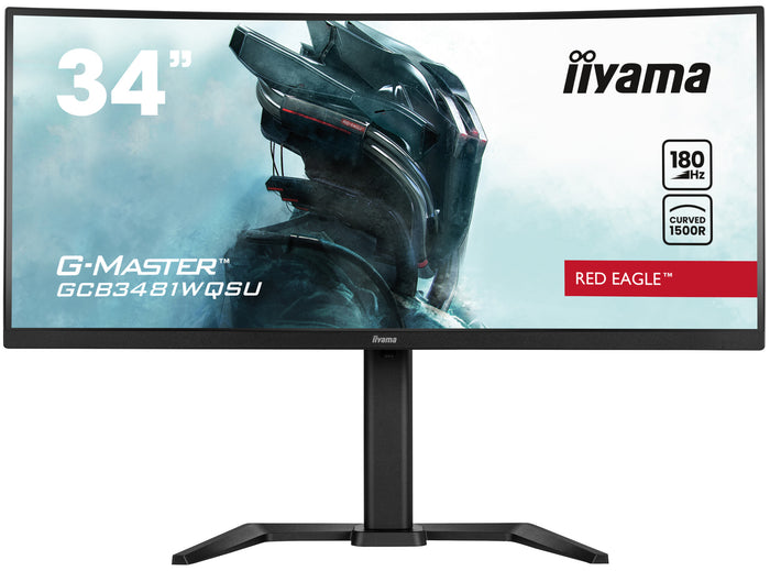 iiyama G-MASTER GCB3481WQSU-B1 34" UltraWide Quad HD Curved Monitor | 3440 x 1440 180Hz HDMI DP